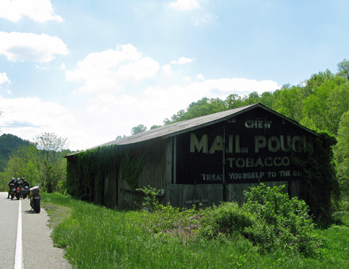 Mail Pouch Tobacco Barn on Route 32 near Morehead Kentucky